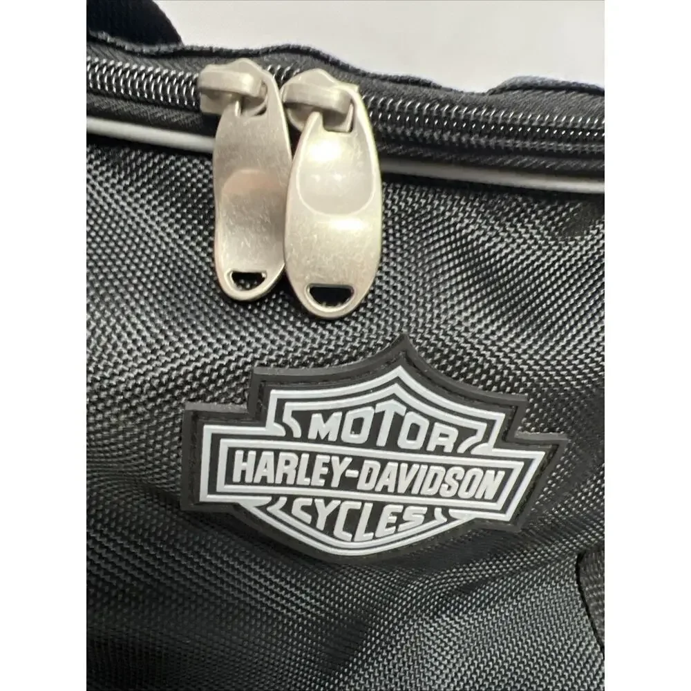 Harley Davidson Black Zippered Handled Duffel Carrying Travel Bag